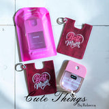 Best Mom/Mum Fancy Sanitizer Holder Eyelet