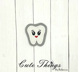 Cute Applique Tooth ITH