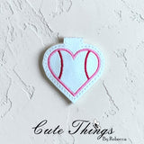 Tennis Heart Magnet Bookmark