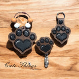 Paw With Heart Applique ITH