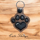 Paw With Heart Applique ITH