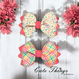 Flower Scrunch Bow ITH