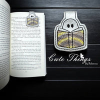 Ghost Reading Magnet Bookmark