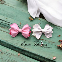 Flower Scrunch Bow ITH