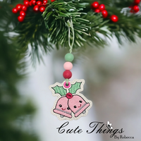 Happy Christmas Bells Bookmark/Ornament