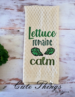 Lettuce Romaine Calm Applique