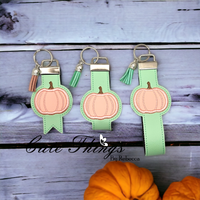 Applique Pumpkin Key Fob Strap