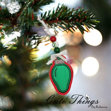 Applique Christmas Light Bookmark/Ornament
