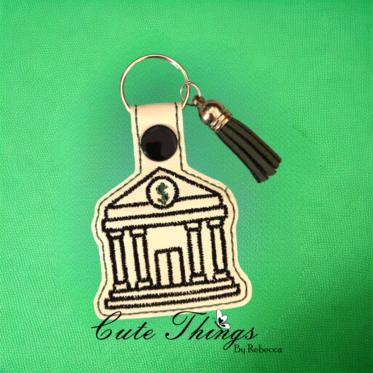 Bank Building Snap Tab – Cute Things By Rebecca Embroidery