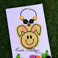 Happy Bunny Face Bookmark/Ornament