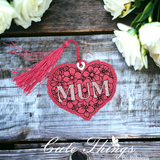 Mom with Flowers Bookmark/Ornament