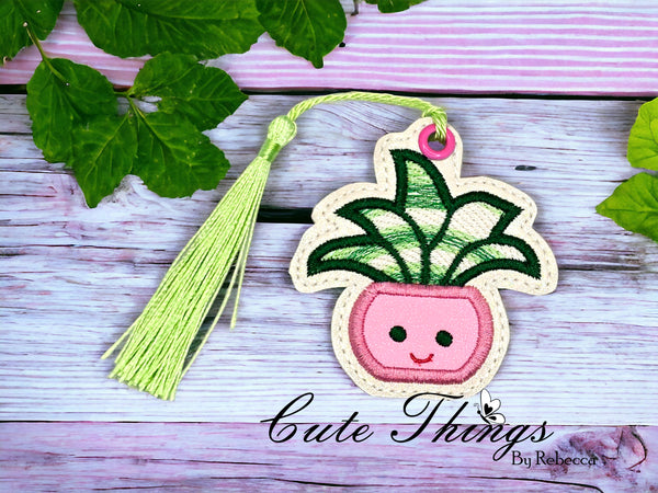 Cute Plant Applique Pot Bookmark/Ornament