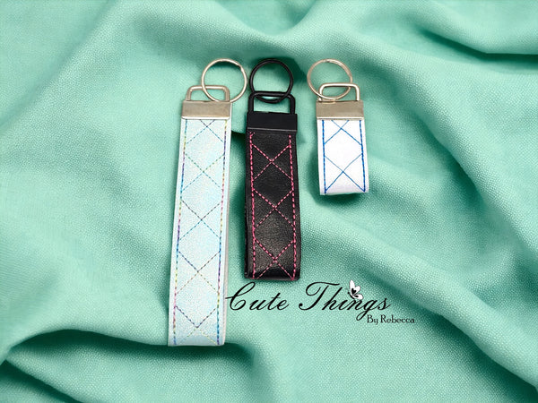 Pattern Key Strap Key Fob Straps – Cute Things By Rebecca Embroidery