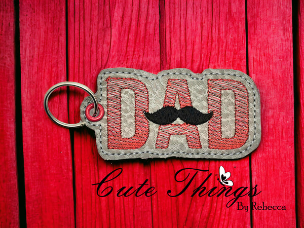 Dad With A Mustache Bookmark/Ornament