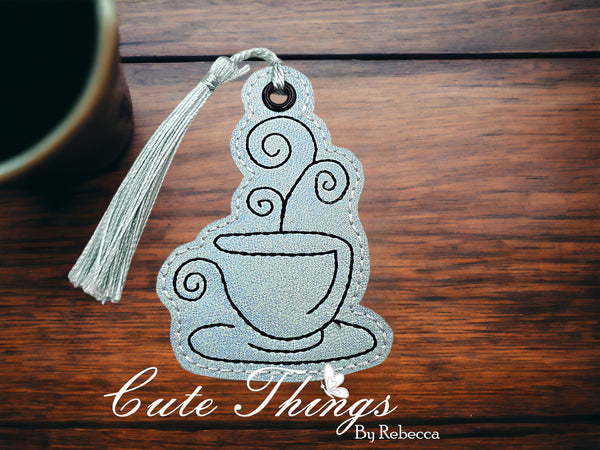 Coffee Cup Line Art Bookmark/Ornament