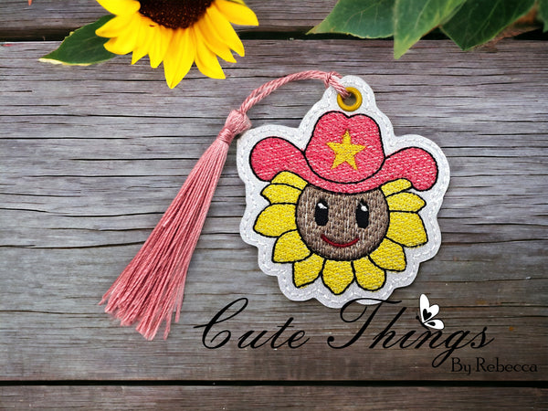 Sunflower With Cowboy Hat  Bookmark/Ornament