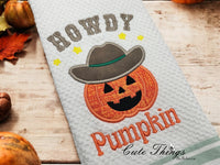 Howdy Pumpkin Cowboy Applique