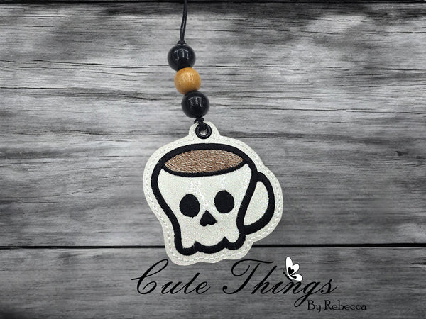 Skull Coffee Bookmark/Ornament