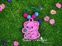 Cute Pig With Flower Bookmark/Ornament