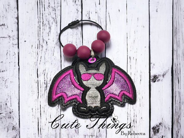 Bat Applique Bookmark/Ornament