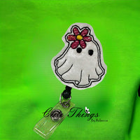 Ghost With Flower Mini/Feltie