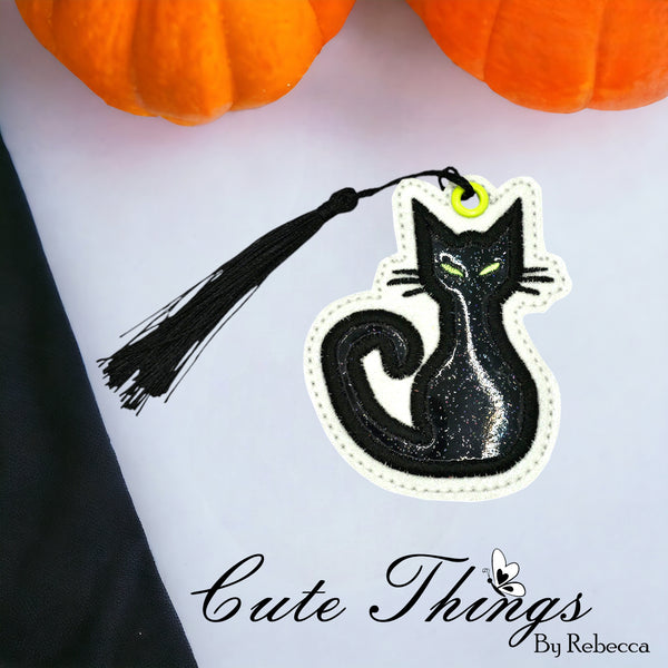 Black Cat Applique Bookmark/Ornament