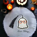 Ghost with Glasses Bookmark/Ornament