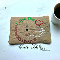 Coffee Time Mug Rug