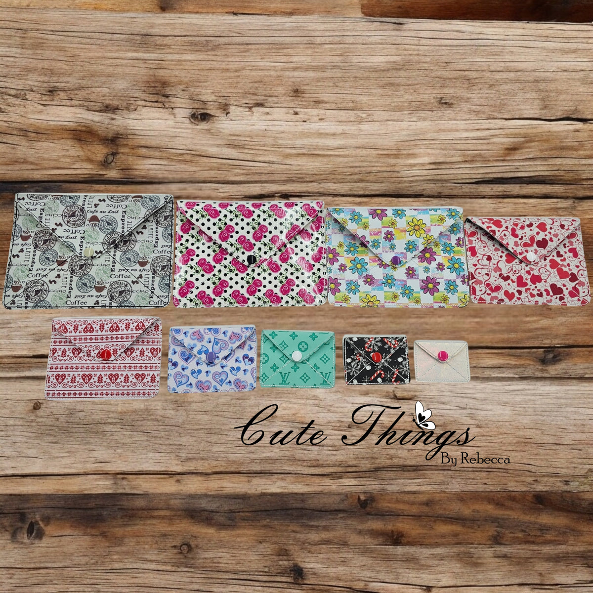Envelope ith cute things by rebecca embroidery