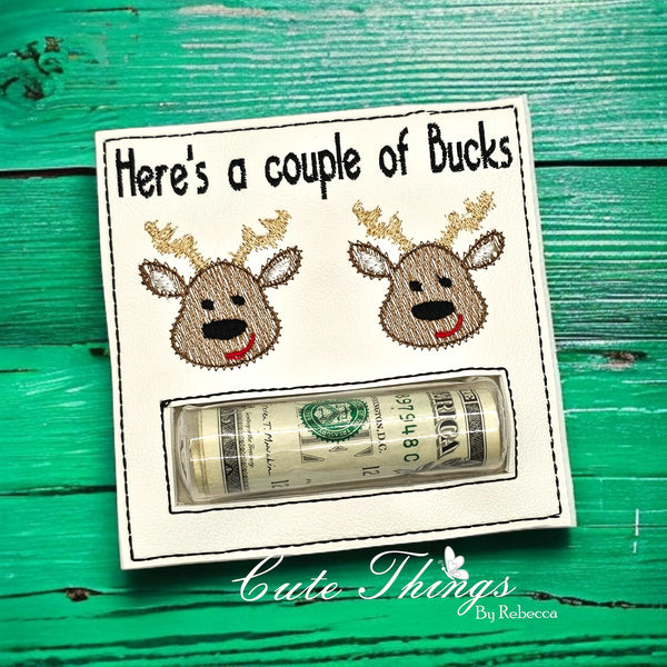 Here is a Couple of Bucks Money/Lip Balm Card