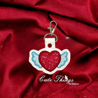 Heart With Wings Applique ITH