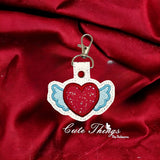 Heart With Wings Applique ITH