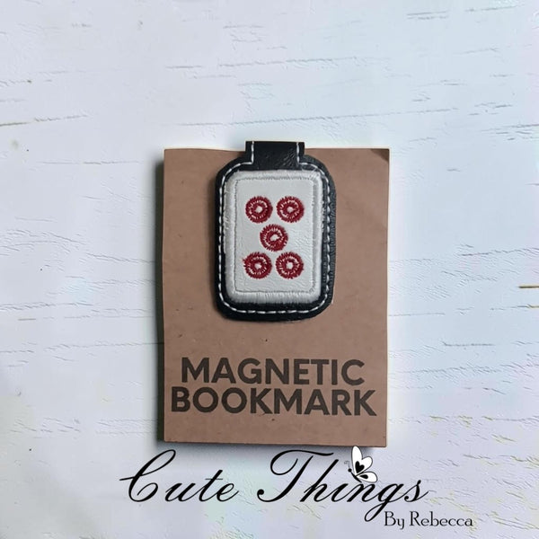 Mahjong 1 Tile Applique Magnet Bookmark – Cute Things By Rebecca Embroidery