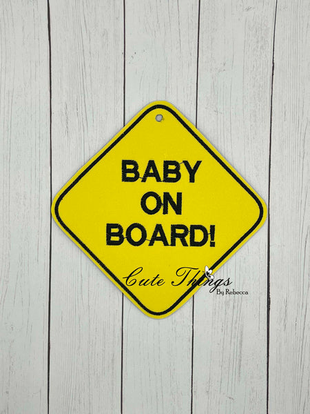 Baby On Board Car Sign