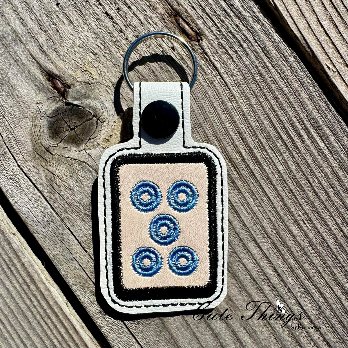 Mahjong 1 Tile Applique ITH – Cute Things By Rebecca Embroidery