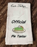 Official Pie Taster DIGITAL Embroidery File 4x4, 5x7