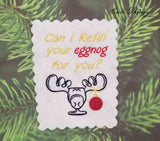 Eggnog DIGITAL Embroidery File 4x4, 5x7