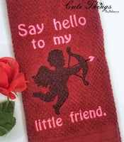 Say Hello to my Little Friend DIGITAL Embroidery File 4x4, 5x7, 6x10