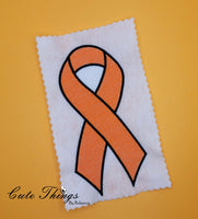 Awareness Ribbon Single and Multi Color DIGITAL Embroidery File,  4x4, 5x7, 6x10, 7x12,