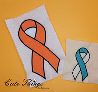 Awareness Ribbon Single and Multi Color DIGITAL Embroidery File,  4x4, 5x7, 6x10, 7x12,