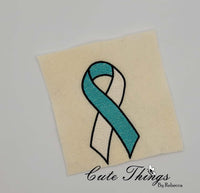 Awareness Ribbon Single and Multi Color DIGITAL Embroidery File,  4x4, 5x7, 6x10, 7x12,