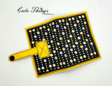 Full Applique Notebook Cover For Tab  DIGITAL Embroidery File, In The Hoop 2 sizes available