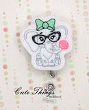 Bubblegum Elephant  Mini DIGITAL Embroidery File, In The Hoop, Feltie, Mini