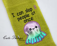 I can slap 8 people at once Applique DIGITAL Embroidery File,  4x4, 5x7, 6x10, 7x12,