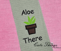 Aloe There Applique DIGITAL Embroidery File,  4 sizes