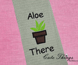 Aloe There Applique DIGITAL Embroidery File,  4 sizes