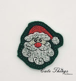 Santa Mini DIGITAL Embroidery File, In The Hoop, Feltie, Mini