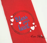 Bless your Heart DIGITAL Embroidery File, 4 sizes