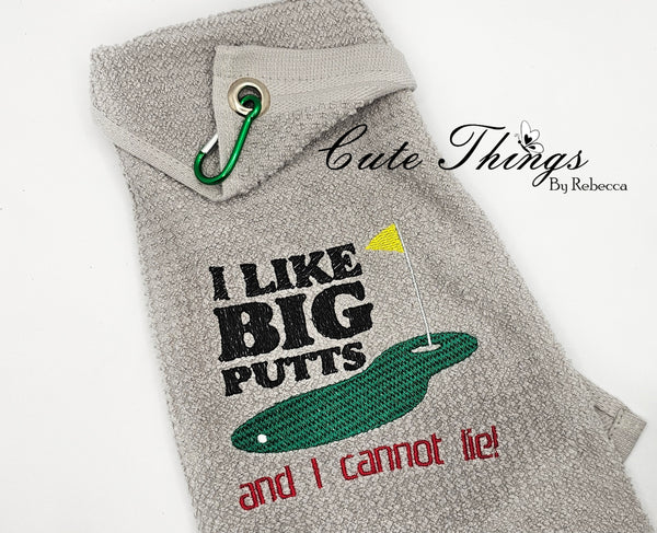 I like Big Putts DIGITAL Embroidery File, 4 sizes