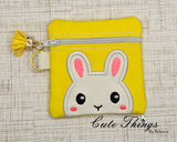 Bunny Peeker Applique Bag DIGITAL Embroidery File